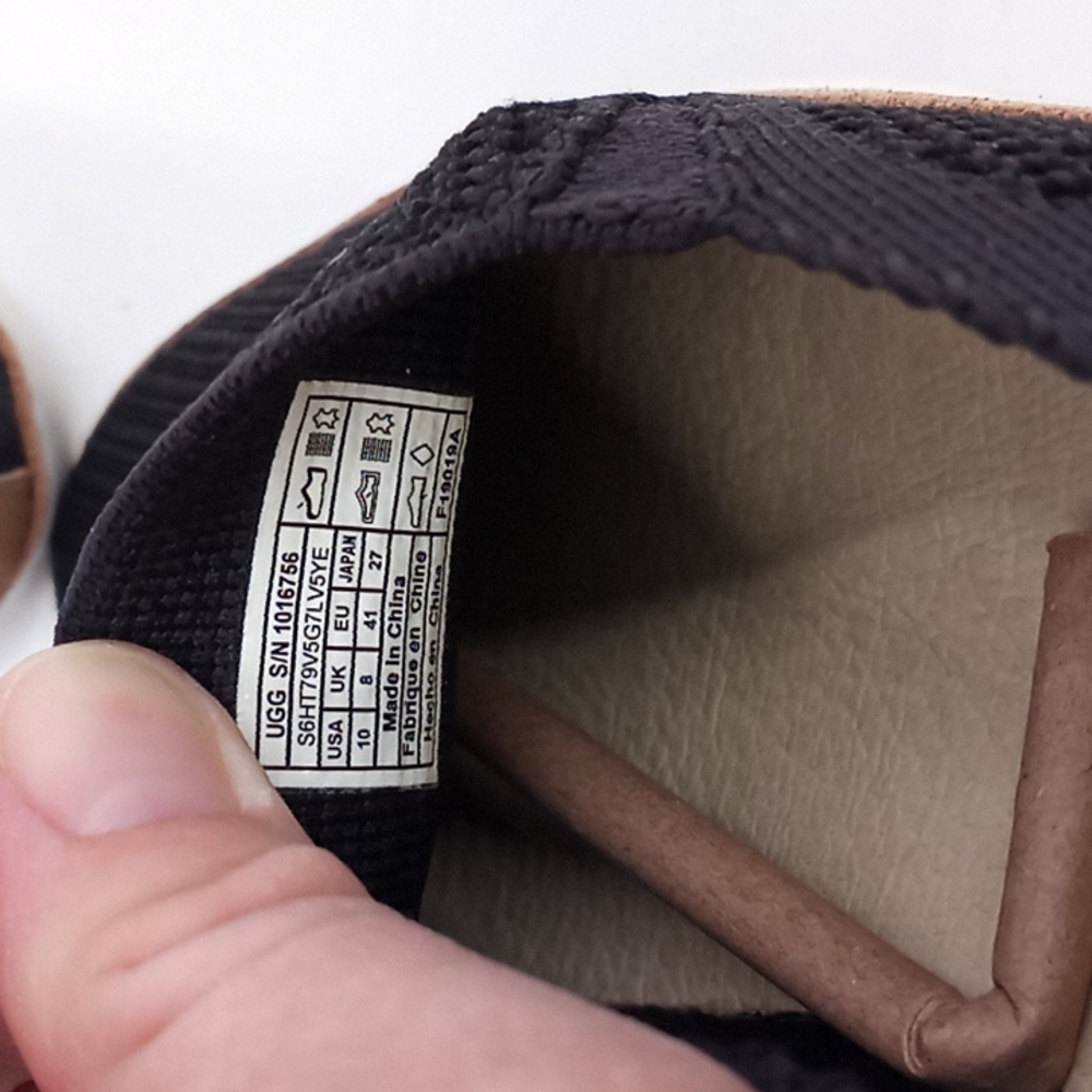 UGG Sammy Slip-On Knit Sneakers Black 10M - Picture 10 of 12